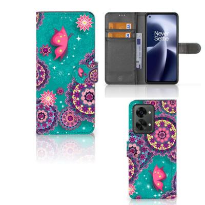 OnePlus Nord 2T Hoesje Cirkels en Vlinders OnePlus Nord 2T Hoesje Cirkels en Vlinders