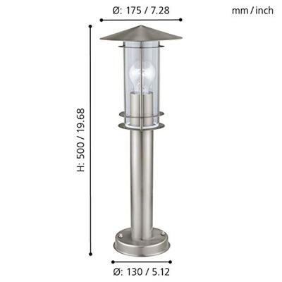 Eglo Staande tuinlampLisio 50cm RVS - 30187