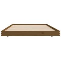Bedframe massief grenenhout honingbruin 80x200 cm - thumbnail