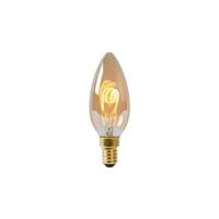 Lucide C35 - Filament lamp - Ø 3,5 cm - LED Dimb. - E14 - 1x3W 2200K - Amber - thumbnail