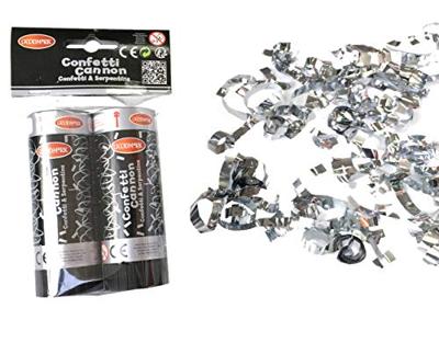 Confettikanon Party Cannon Foil Strips Zilver