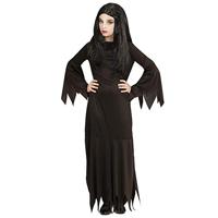 Zwarte Heksenjurk Mortisia kind - thumbnail