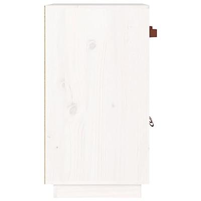Dressoir 65,5x40x75 cm massief grenenhout wit - thumbnail