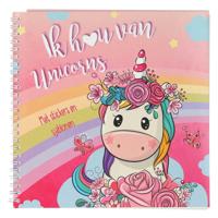 Mondikaarten Sticker- en sjablonenboek ik hou van unicorns - thumbnail