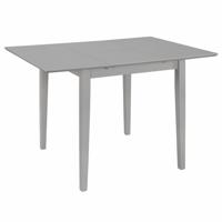 VidaXL Eettafel verlengbaar (80-120)x80x74 cm mdf grijs - thumbnail