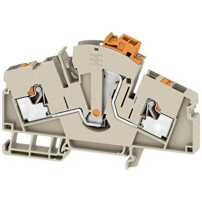 Weidmüller 2710070000 Testscheidingsserieklem Steekaansluiting Beige 50 stuk(s)