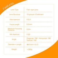 Meike Optics MK 6,5 mm f2.0 Fisheye lens ultragroothoek voor MFT - thumbnail