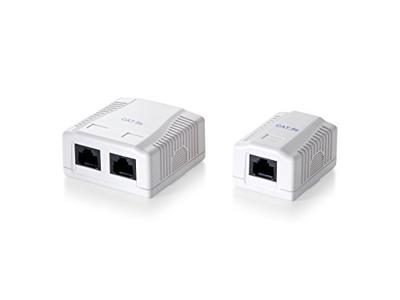 Equip 235111 surface mounted box 1-port cat.5e unshielded, white