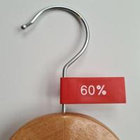 Label vaantje kunststof kleur rood 60% - thumbnail