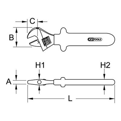 Rolvorksleutel met isolatie, 27 mm KS Tools 117.4270