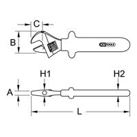 Rolvorksleutel met isolatie, 27 mm KS Tools 117.4270 - thumbnail