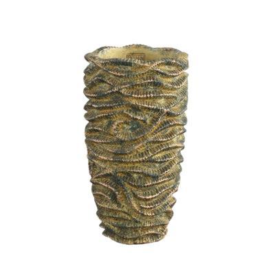 PTMD bloempot waves bruin hoog m 32 cm | 4 stuks