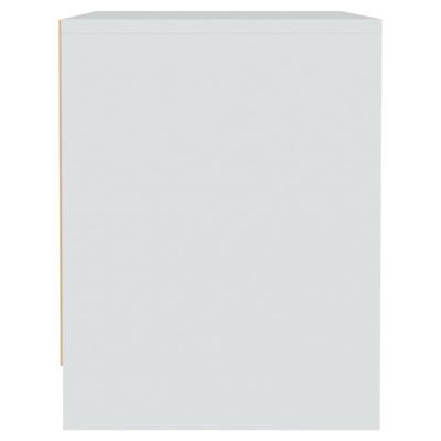 Nachtkastjes 2 st 45x34x44,5 cm bewerkt hout wit