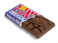 Chocolade Tony&apos;s Chocolonely donker melk pretzel toffee reep 180gr - thumbnail