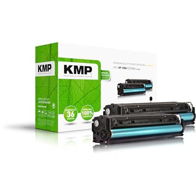 KMP Toner vervangt HP 128A, CE320A Compatibel 2-pack Zwart 2000 bladzijden H-T144D 1227,0021 KMP Toner vervangt HP 128A, CE320A Compatibel 2-pack Zwart 2000 bladzijden H-T144D 1227,0021