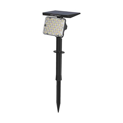 Eagle solar Prikspot - Incl. Schemerschakelaar - PIR - CCT 3000K en 4000K - 4 lichtstanden - 200lm - 6-12 uur brandtijd - Kantelbaar - IP65 waterdicht - Tuinspot