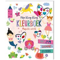 Mijn bling-bling kleurboek - Magische wereld (Paperback) - thumbnail