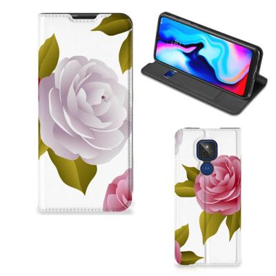 Motorola Moto G9 Play Smart Cover Roses Motorola Moto G9 Play Smart Cover Roses