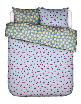 Essenza Covers & Co Zesty cherry Dekbedovertrek Ice blue 200x200/220