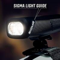 Sigma koplamp buster 1100 led helmhouder -li-ion accu usb - thumbnail