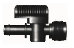 PP Afsluitkraan ½" bu.dr. x 13mm Tule