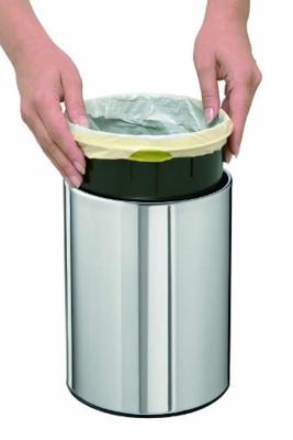 Brabantia Touch Bin Afvalemmer - wand - 3 liter - kunststof binnenemmer - brilliant steel 363962