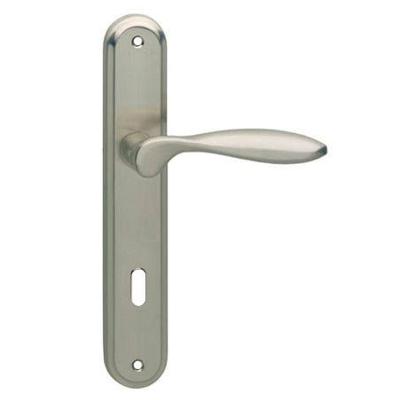 Deurkr.George schild sl.gat 72 mm nikkel mat Deurkr.George schild sl.gat 72 mm nikkel mat