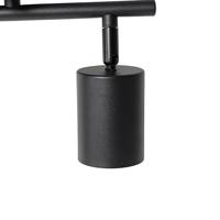 QAZQA Industriële spot zwart met hout kantelbaar 2-lichts - Jeana - thumbnail