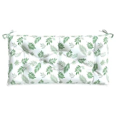 VidaXL Tuinbankkussen 100x50x7 cm oxford stof bladpatroon VidaXL Tuinbankkussen 100x50x7 cm oxford stof bladpatroon