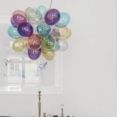 Hanglamp glas &apos;Gross&apos; By Rydens mini hanglamp 8X G9 fitting modern 500mm