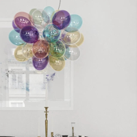 Hanglamp glas &apos;Gross&apos; By Rydens mini hanglamp 8X G9 fitting modern 500mm - thumbnail