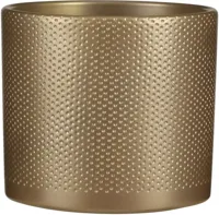 Mica Decorations bloempot Era rond 19,5x17,5cm goud reliëf - thumbnail