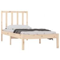 Bedframe zonder matras massief grenenhout 75x190 cm - thumbnail