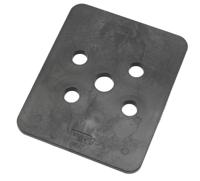 Gebr. Bodegraven hogedrukplaat 5mm - 100x120mm - ABS - thumbnail