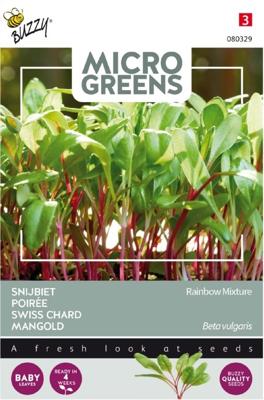 Zaden Microgreens Snijbiet gemengd Buzzy - Buzzy Zaden Microgreens Snijbiet gemengd Buzzy - Buzzy