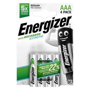 Energizer Extreme HR03 Oplaadbare AAA batterij (potlood) NiMH 800 mAh 1.2 V 4 stuk(s)