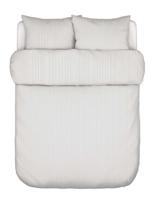 Marc O&apos;Polo Classic Fine Stripe Anthracite dekbedovertrek - thumbnail