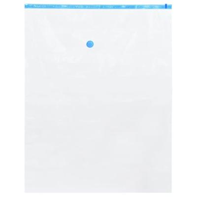 VidaXL Opslagzakken met opslag 50 pcs transparant en blauw 100 x 80 cm