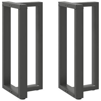 Bartafelpoten 2 st T-vormig 50x35x(90-91) cm staal antraciet - thumbnail