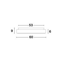 Lyora PlafondlampRando Thin zilvergrijs Ø 60cm - 9353856 - thumbnail