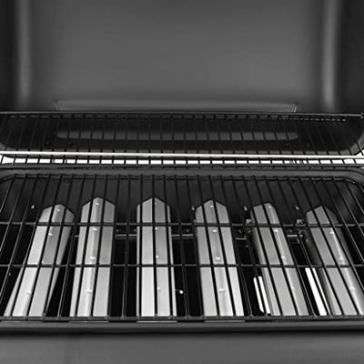 Gasbarbecue met 6 branders zwart - thumbnail