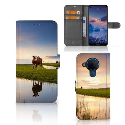 Nokia 5.4 | Telefoonhoesje | Met pasjeshouder | Koe