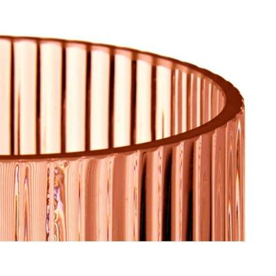 Vaas Strepen Oranje Kristal 8 x 23 x 8 cm (8 Stuks)