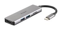 D-Link DUB-M530 5-in-1 USB-C Hub (docking station, ondersteunt Windows, Mac OS X, Linux, HDMI/Kaartlezer/USB 3.0) - thumbnail