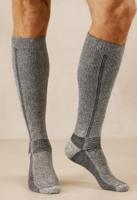 Kniekous thermo wol heren - grijs - Hoge warm winter sokken - 42 - 42 - 42 - thumbnail