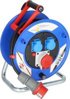 Brennenstuhl Kabelhaspel 20 mtr | IP44 | 5G2.5 | 400V | Voor de bouw | 1237990 - 1237990 - thumbnail