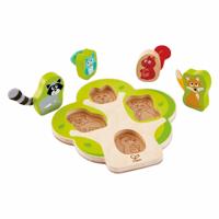 Hape wie zit er in de boom vormenpuzzel - 5dlg. - thumbnail