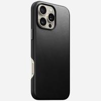 Nomad Traditional Leather Case iPhone 16 Pro Max Zwart - thumbnail