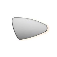 Spiegel Organisch INK SP23 120x70 cm Met Verlichting en Spiegelverwarming Rechts Mat Zwart - thumbnail