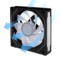 Lian Li UNI FAN SL-INF 120, 1-pack, Black, ARGB Reverse Blade PWM - thumbnail